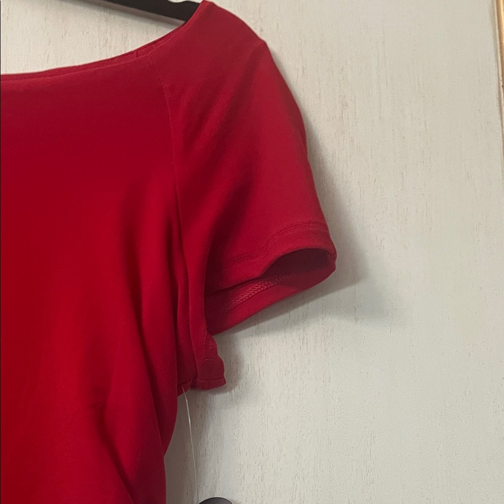 Kim Rogers Vibrant Red Midi Dress - Picture 7 of 13